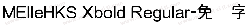 MElleHKS Xbold Regular字体转换